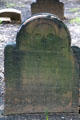 Tombstone with skull in Trinity Church. New York, NY.