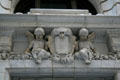Carved cherubs on Tiffany Building. New York, NY.