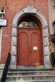 Federal Baroque doorway of Daniel LeRoy House. New York, NY.