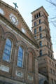 Facade & memorial tower of Judson Church. New York, NY.