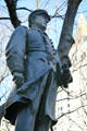Admiral Farragut Statue by Augustus Saint-Gaudens in Madison Square Park. New York, NY