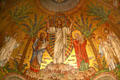 Mosaic over alter of St Bartholomew's Church showing St Peter, Elias, Christ, Moses, Jacob. New York, NY.