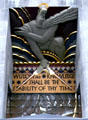 Wisdom & Knowledge Shall Be The Stability Of Thy Times relief by Lee Lawrie on GE Building of Rockefeller Center. New York, NY.