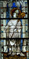 St Lambert stained glass from the church at Boppard-am-Rhein at The Cloisters. New York, NY.