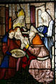 Circumcision stained glass window from Cologne at The Cloisters. New York, NY.