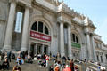 Central Fifth Avenue facade of Metropolitan Museum of Art. New York, NY.