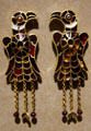 Ostrogothic pair of eagle gold brooches with garnet inlay at Metropolitan Museum of Art. New York, NY