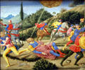 Conversion of St Paul tempera painting by Benozzo Gozzoli at Metropolitan Museum of Art. New York, NY.