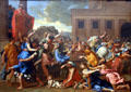 Abduction of the Sabine Women painting by Nicolas Poussin at Metropolitan Museum of Art. New York, NY.