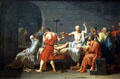 Death of Socrates painting by Jacques-Louis David at Metropolitan Museum of Art. New York, NY.