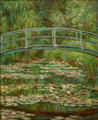 Bridge over Pond of Water Lilies painting by Claude Monet at Metropolitan Museum of Art. New York, NY.