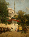 Mosque of Sultan Achmet, Constantinople painting by Alberto Pasini at Metropolitan Museum of Art. New York, NY.