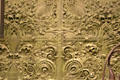 Cast iron spandrel from Gage Building, Chicago, IL by Louis Sullivan at MoMA. New York, NY.