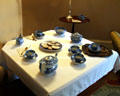 Tea service as would have been set for guests of Mount Vernon Hotel Museum. New York, NY.