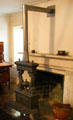 Fireplace in card room & bar at Mount Vernon Hotel Museum. New York, NY.