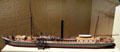Model of Steamship Clermont invented by Robert Fulton & built in Manhattan at Museum of the City of New York. New York, NY.