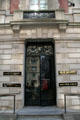 Entrance to Neue Galerie Lauder Museum for Austrian Art emphasizing Gustav Klimt. New York, NY.