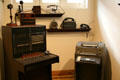Communication equipment of various eras at NYC Police Museum. New York, NY.