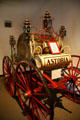 Hand-drawn hose reel by Pine & Hartson of New York at New York Fire Museum. New York, NY.