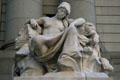 Sculpture of Africa from series of Four Continents by Daniel Chester French at U.S. Custom House. New York, NY.