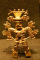 Pre-Columbian Panamanian gold figure at Museum of Natural History. New York, NY.