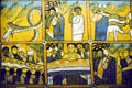 Ethiopian scroll on canvas with story of Solomon & Sheba at Museum of Natural History. New York, NY