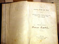 Roosevelt's first book , The Naval War of 1812, at Roosevelt Birthplace. New York, NY.