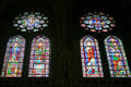 Stained glass windows in Riverside Church. New York, NY.