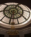 Stained glass skylight at Metropolitan Museum of Art. New York, NY.