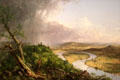 View from Mount Holyoke, Northampton, MA after Thunderstorm - The Oxbow painting by Thomas Cole at Metropolitan Museum of Art. New York, NY.