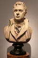 Robert Fulton plaster bust by Jean-Antoine Houdon at Metropolitan Museum of Art. New York, NY.