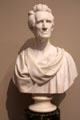 Andrew Jackson marble bust by Hiram Powers at Metropolitan Museum of Art. New York, NY.
