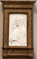 Mrs. Stanford White marble relief by Augustus Saint-Gaudens at Metropolitan Museum of Art. New York, NY.