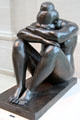 Night bronze sculpture by Aristide Maillol of Paris at Metropolitan Museum of Art. New York, NY.