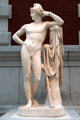 Paris marble statue by Antonio Canova of Rome at Metropolitan Museum of Art. New York, NY.