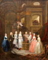 Wedding of Stephen Beckingham & Mary Cox painting by William Hogarth at Metropolitan Museum of Art. New York, NY.