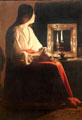 Penitent Magdalen painting by Georges de La Tour at Metropolitan Museum of Art. New York, NY.