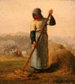 Woman with a Rake painting by Jean-François Millet at Metropolitan Museum of Art. New York, NY.