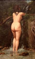 The Source painting by Gustave Courbet at Metropolitan Museum of Art. New York, NY.