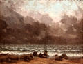 The Sea painting by Gustave Courbet at Metropolitan Museum of Art. New York, NY.