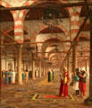 Prayer in the Mosque painting by Jean-Léon Gérôme at Metropolitan Museum of Art. New York, NY.