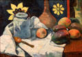 Still Life with Teapot & Fruit painting by Paul Gauguin at Metropolitan Museum of Art. New York, NY.