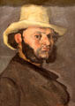 Gustave Boyer in a Straw Hat painting by Paul Cézanne at Metropolitan Museum of Art. New York, NY.