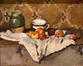 Still life with Jar, Cup, & Apples painting by Paul Cézanne at Metropolitan Museum of Art. New York, NY.