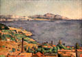 Gulf of Marseilles Seen from L'Estaque painting by Paul Cézanne at Metropolitan Museum of Art. New York, NY.