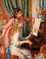 Two Young Firls at the Piano painting by Auguste Renoir at Metropolitan Museum of Art. New York, NY.