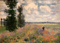 Poppy Fields near Argenteuil painting by Claude Monet at Metropolitan Museum of Art. New York, NY.