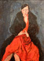 Portrait of Madeleine Castaing by Chaim Soutine at Metropolitan Museum of Art. New York, NY.