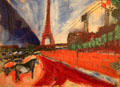 Le Pont de Passy et la Tour Eiffel painting by Marc Chagall at Metropolitan Museum of Art. New York, NY.