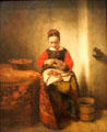 Young Woman Peeling Apples painting by Nicolaes Maes at Metropolitan Museum of Art. New York, NY.